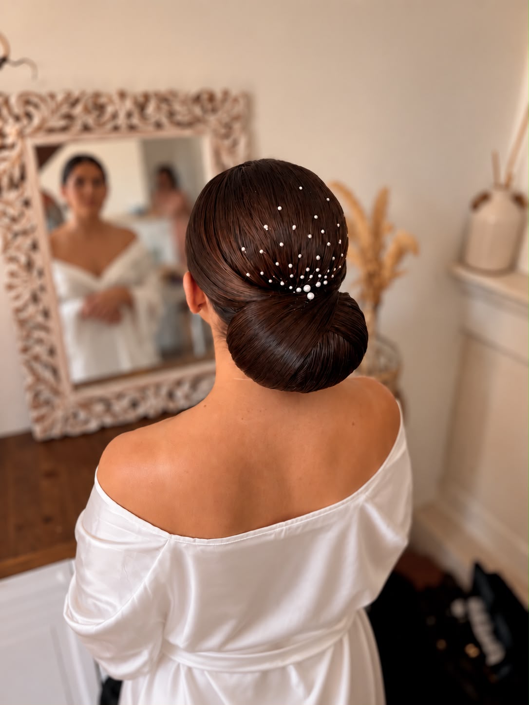 Coiffure de mariage travail de texture