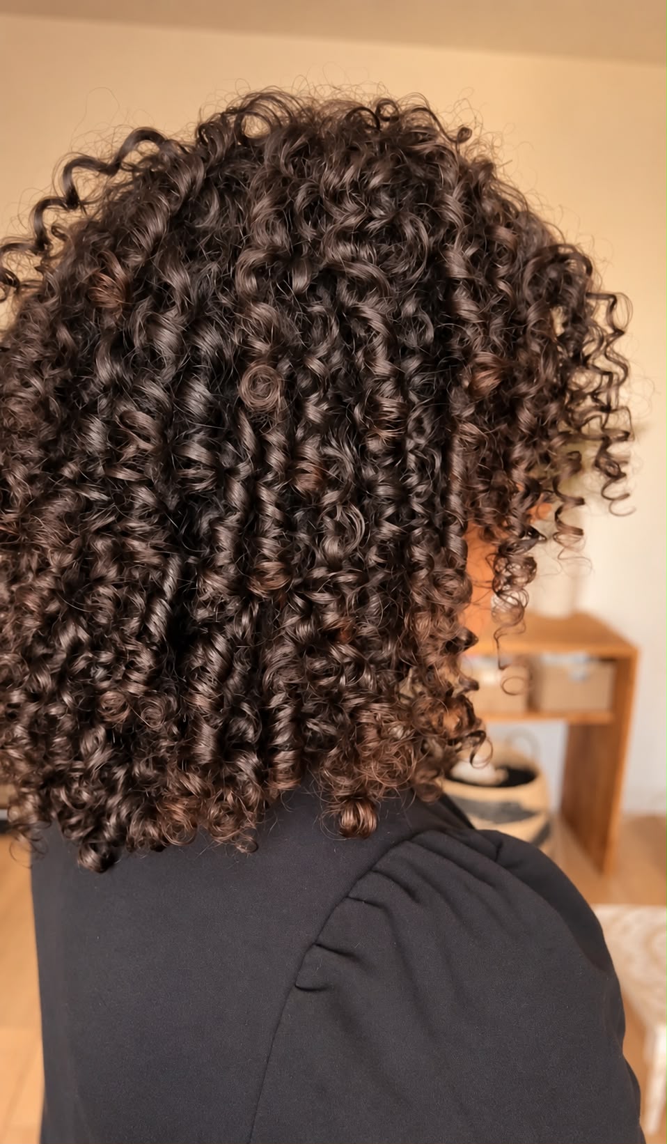 Coiffure lissage miroir